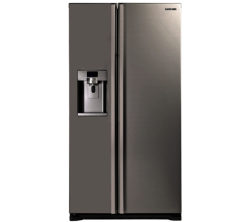 SAMSUNG  RSG5UUMH American-Style Fridge Freezer - Manhattan Silver